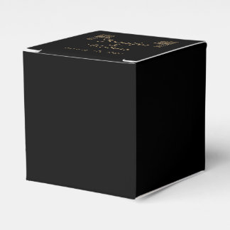 Caja Para Regalos Boda Peacock de Black Gold Art Deco