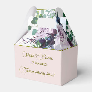Caja Para Regalos Boda Personalice Dusty Violet Lavender Mauve