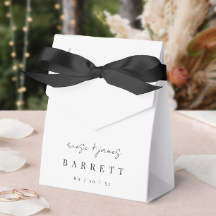 Caja Para Regalos Boda personalizado de escritura mínima moderna