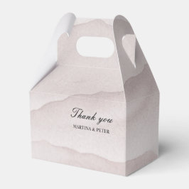 Caja Para Regalos Boda personalizado de rosa polvoriento abstracto