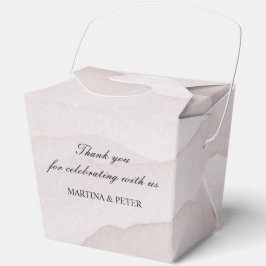 Caja Para Regalos Boda personalizado de rosa polvoriento abstracto