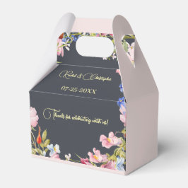 Caja Para Regalos Boda Petal Pink de Flores Personalizadas