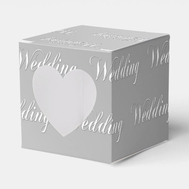 Caja Para Regalos Boda (plata) (Anverso)