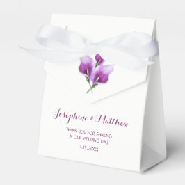 Caja Para Regalos Boda Purple Calla Lily Floral