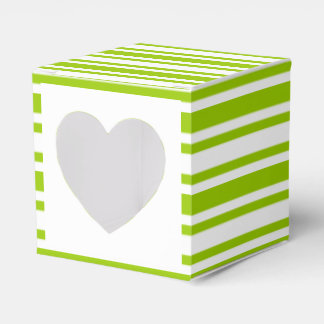 Caja Para Regalos Boda quequito blanco rayado verde
