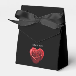 Caja Para Regalos Boda Rojo Rojo con forma de corazón Gracias