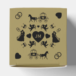 Caja Para Regalos Boda Romántico De Caballos Y Carros