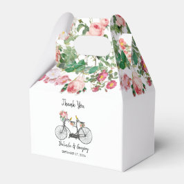 Caja Para Regalos Boda Romántico de Flores de Bicicleta Vintage y Av