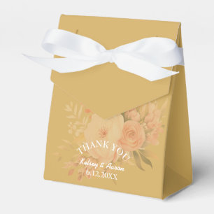 Caja Para Regalos Boda Romántico Mustard Faded Floral Goldenrod