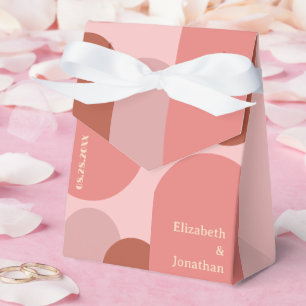 Caja Para Regalos Boda rosa de coral de los arcos retro