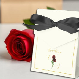 Caja Para Regalos Boda Rosa de Ivory Gold