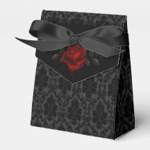 Boda Rosa Negra Damasco Gótico