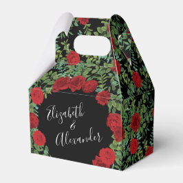 Caja Para Regalos Boda Rosa Roja