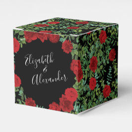 Caja Para Regalos Boda Rosa Roja