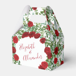 Caja Para Regalos Boda Rosa Roja