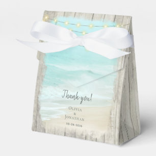 Caja Para Regalos Boda Rustic Wood Ocean Beach