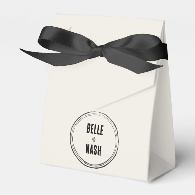 Caja Para Regalos Boda Rústica Boho en un Granero (Front Side)