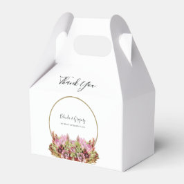 Caja Para Regalos Boda Rústico de Flores Silvestres