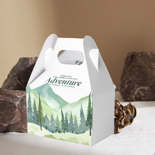 Caja Para Regalos Boda Rústico de Pine de Emerald Greenery