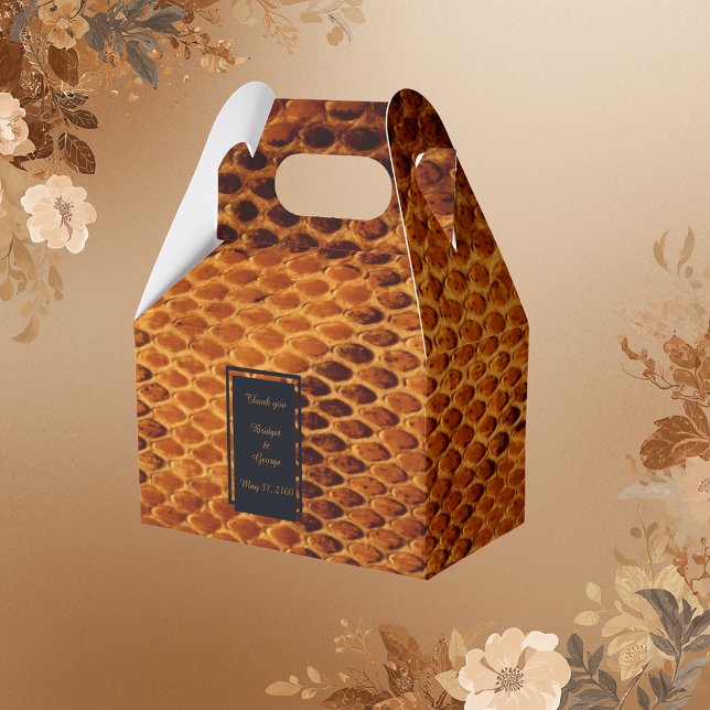 Caja Para Regalos boda salvaje de piel de serpiente de lujo (Subido por el creador)