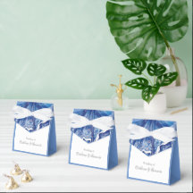 Boda Santorini azul y blanco