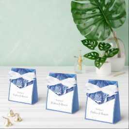 Caja Para Regalos Boda Santorini azul y blanco