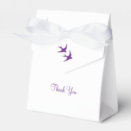 Caja Para Regalos Boda Secret Garden Purple Floral Lovebirds