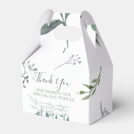 Caja Para Regalos Boda Silvery Green Eucalyptus