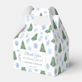 Caja Para Regalos Boda Smart Christmas Tree Blue White Ornaments