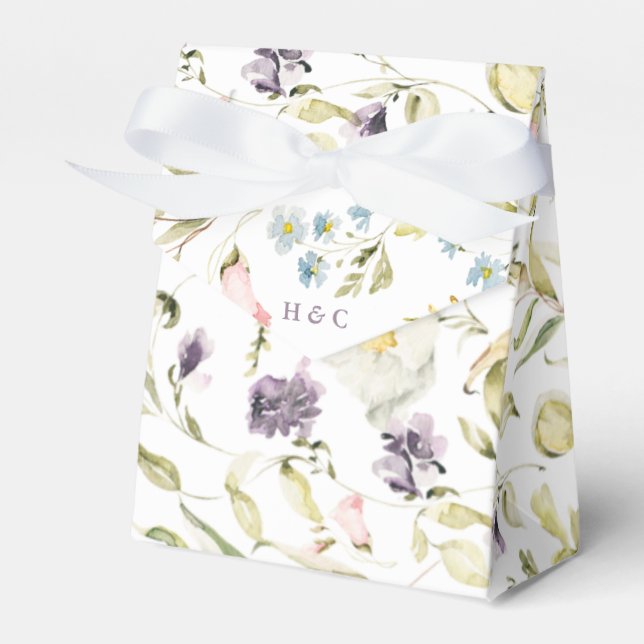 Caja Para Regalos Boda Spring Boho Wildflower Pampas (Front Side)