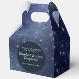 Caja Para Regalos Boda Starry Night Celestial Gracias Marina