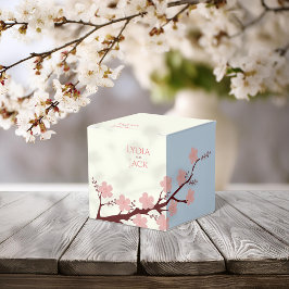 Caja Para Regalos Boda temática de cerezo en flor