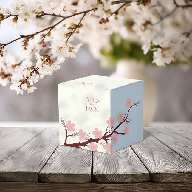 Caja Para Regalos Boda temática de cerezo en flor (Subido por el creador)