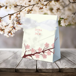 Caja Para Regalos Boda temática de cerezo en flor