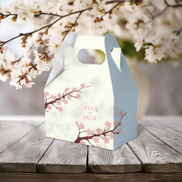Caja Para Regalos Boda temática de cerezo en flor