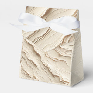 Caja Para Regalos Boda Texturizada Bohemio Crema de Marfil