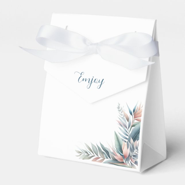 Caja Para Regalos Boda tropical de acuarela (Front Side)