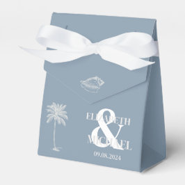 Caja Para Regalos Boda tropical minimalista Dusty Blue