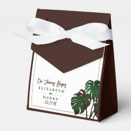 Caja Para Regalos Boda Tropical Monstera Beach