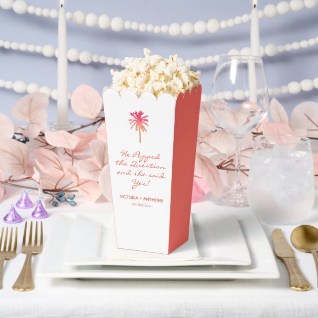 Caja Para Regalos Boda Tropical Sunset Palm Tree Beach (Boda)