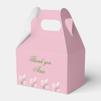 Caja Para Regalos Boda Vaquera Costera tulipán rosa