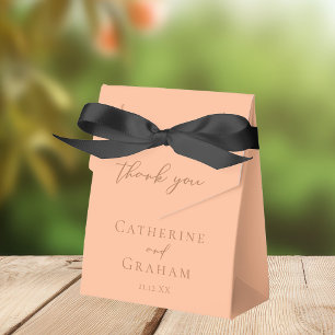 Caja Para Regalos Boda veraniego de tipografía Minimalista de plumas
