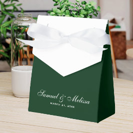 Caja Para Regalos Boda Verde Elegante