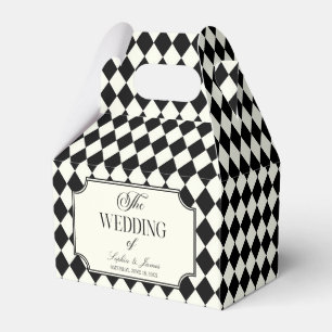 Caja Para Regalos Boda Vintage de Marfil Negro de Dinero Antiguo de