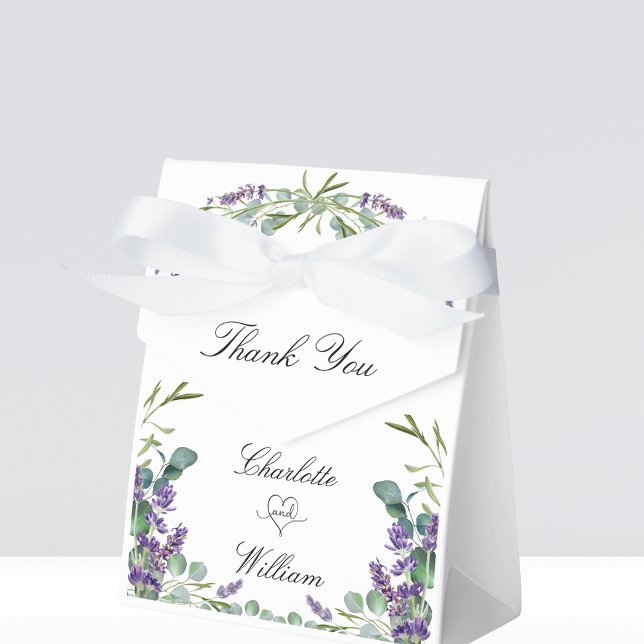 Caja Para Regalos Boda violet lavender eucalipto gracias (Subido por el creador)