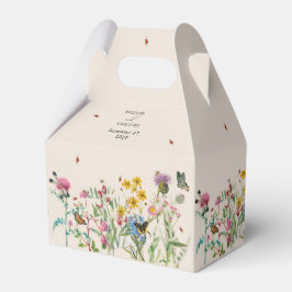 Caja Para Regalos Boda Watercolor Wildflower Garden & Insecs