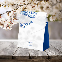 Caja Para Regalos Boda Whimsical Blue Flourish