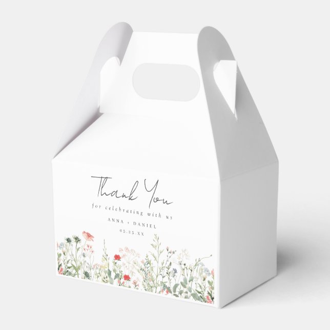 Caja Para Regalos Boda Wildflower Meadow (Front Side)