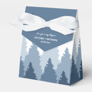 Caja Para Regalos Boda Woodland de la Cordillera Azul