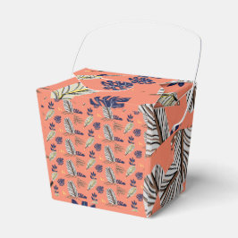 Caja Para Regalos Boda y suministros de Fiesta de patrones de hojas